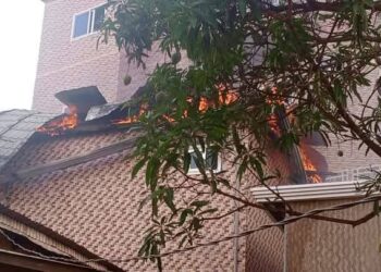 Mamou : incendie dans un bâtiment abritant des hôtes venus pour la marche