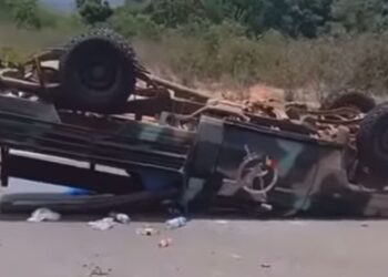 Accident tragique sur la nationale Mamou-Dabola : un véhicule du GFIR se renverse, un mort et plusieurs blessés