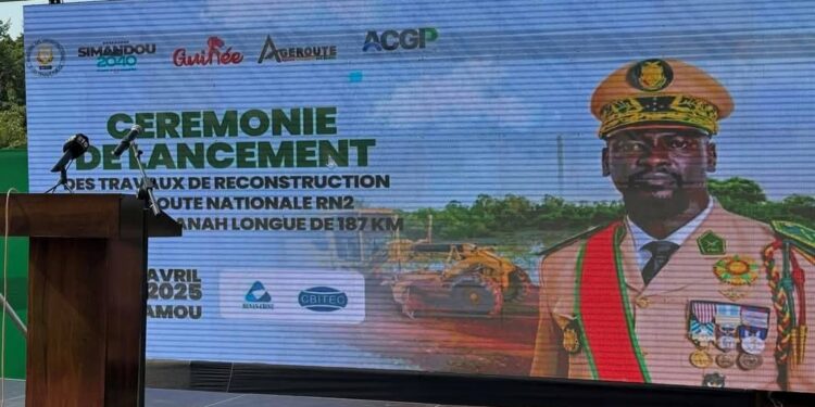 Route Mamou-Faranah : les travaux lancés pour un montant de plus de deux mille huit cent milliards FG 