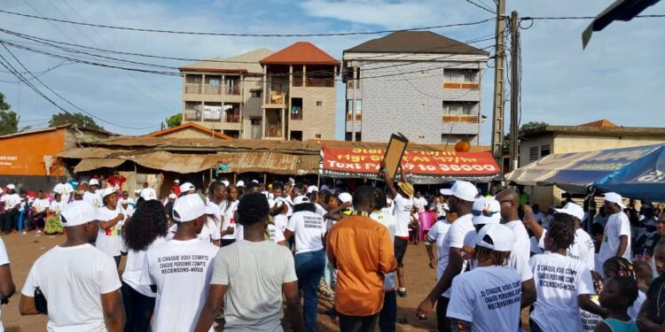 Yembeya marché : le mouvement « Guinée débout pour le progrès » lance officiellement ses activités 