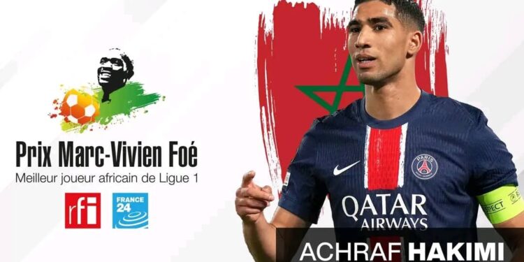 Prix Marc Vivien Foe : Achraf Hakimi sacré meilleur joueur africain de Ligue 1