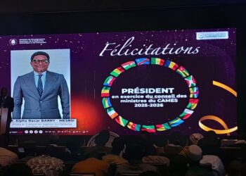 Le Ministre Alpha Bacar Barry prend la tête du Conseil des ministres du CAMES