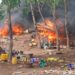 Conakry : Les forces de sécurité brûlent tout dans la zone de Bujumbura (Simbaya Gare)