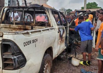 Matoto Bölönta : un véhicule de dépannage d’EDG prend feu sur le terrain