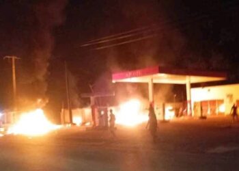 Forécariah : la station-service de Maferinyah Centre prend feu dans la nuit de ce jeudi