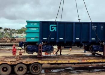 Moment historique pour le projet Simandou : la CTG réceptionne son premier wagon au port de Morebaya