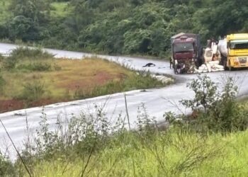 Circulation fortement perturbée sur la RN1 entre Conakry et Kindia