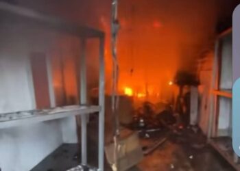 Incendie au grand marché de Coyah : pas de pertes en humaines, mais d’importants dégâts matériels