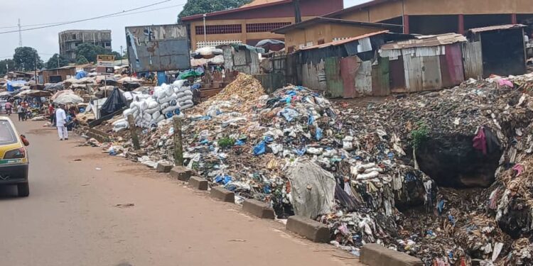 Insalubrité entre Manéah et Entag : les ordures envahissent la chaussée