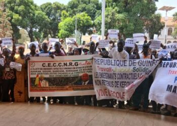 Sit-in des enseignants contractuels non retenus de Kankan: le lundi prochain à Conakry