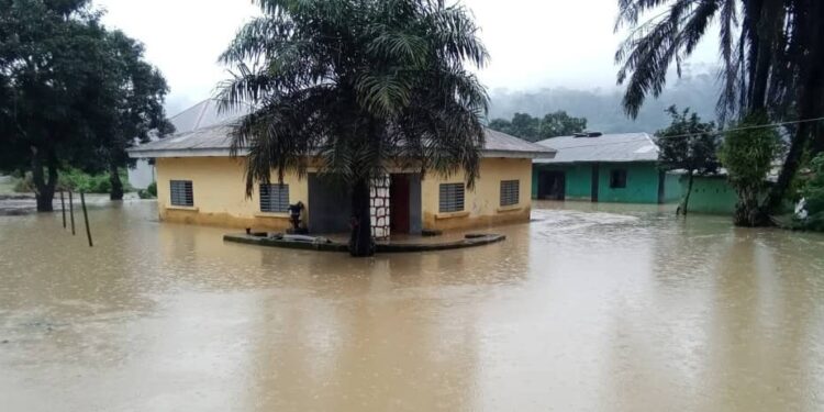 Inondations à Macenta: plusieurs quartiers sinistrés après une pluie torrentielle