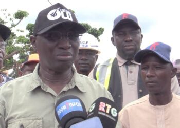 Kankan: « on doit s’assurer que les travaux se déroulent normalement », le ministre Laye Camara sur les chantiers des voiries