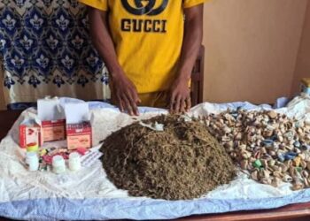 Mandiana : 998 boules et comprimés de drogue saisis, un trafiquant interpellé à Kondianakoro