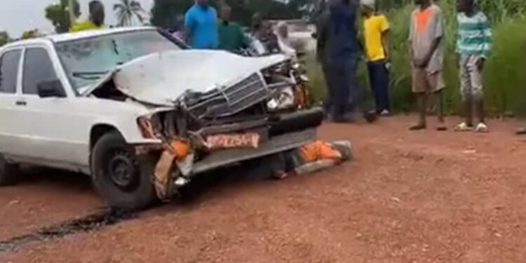 Accident mortel à Kindia : un motard tué, une passagère blessée à Kagbéleyah