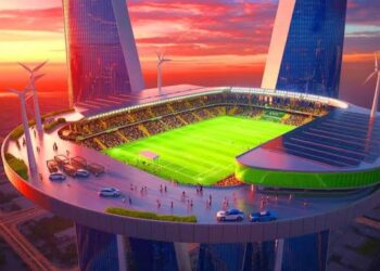 Arabie Saoudite : un stade de football suspendu dans le ciel, une révolution architecturale à 350 mètres d’altitude