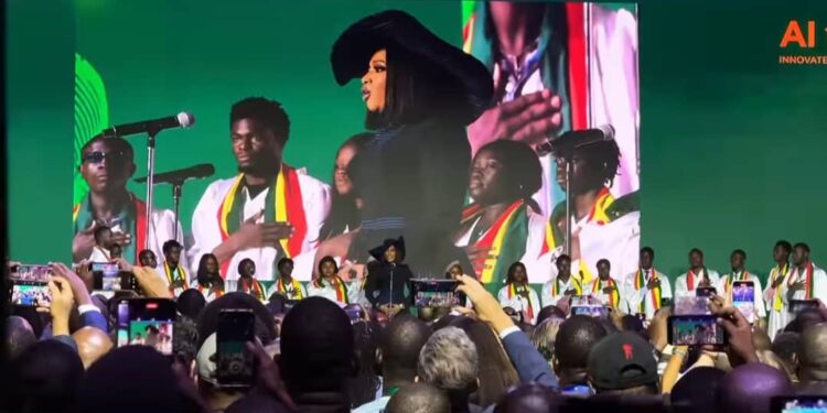 Djelykaba Bintou sublime le Sommet Transform Africa 2025 avec une interprétation magistrale de l’hymne national guinéen