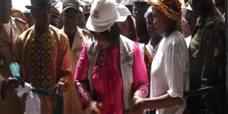 Nzérékoré : inauguration d’un magasin régional de stockage du matériel électoral