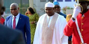 Cérémonie d’investiture : Adama Barrow et le Vice-Président du Nigeria à Conakry