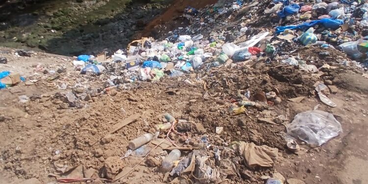 Insalubrité à Conakry: le pont de Lambanyi toujours envahi par les ordures malgré les efforts d’assainissement