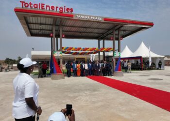 Tanènè/Dubréka) : en partenariat avec le FER, Total-Energies inaugure une station-service aux abords du poste de péage