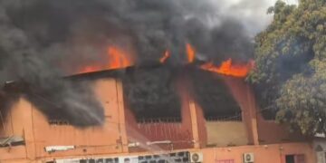 Morioulen (Kankan) : incendie en cours dans une boîte de nuit à (19h)