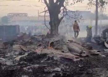 Sangoyah : plusieurs boutiques et ateliers consumés par un incendie