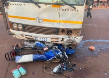 Sangaredi : un motard succombe à ses blessures après une collision au rond-point de la Gare