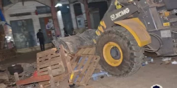 Réoccupation des emprises de la voie publique à Madina : la Police et le Génie militaire mobilisés pour de nouveaux déguerpissements