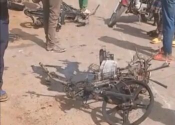 Siguiri – Faradamani : incendie dans une station-service, 9 motos détruites et un blessé grave