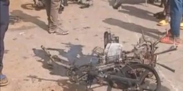 Siguiri – Faradamani : incendie dans une station-service, 9 motos détruites et un blessé grave