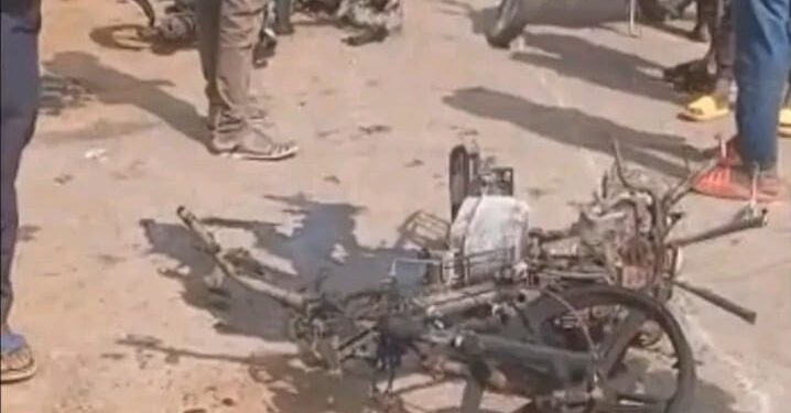 Siguiri – Faradamani : incendie dans une station-service, 9 motos détruites et un blessé grave