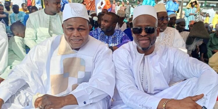 Aïd el-Fitr à Nongo: Aboubacar Diallo et Saïd Oumar Koulibaly unis dans la prière