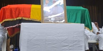 Hommage national : le dernier adieu de la Guinée à Mamadou Sylla au Palais du Peuple