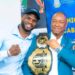MMA : Bafodé Gassama présente sa ceinture de champion du monde aux autorités sportives guinéennes