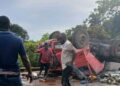 Boffa : un camion-remorque se renverse et fait deux morts
