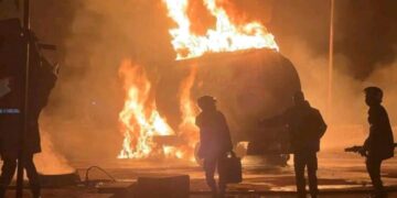 Timbo : un camion-citerne chargé de carburant se renverse et s’embrase