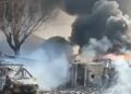 Incendie à Siguiri : un camion en flammes perturbe la circulation
