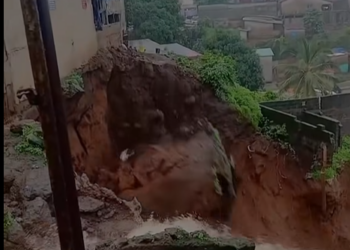 Pluies duliviennes à Conakry : un glissement de terrain fait d&rsquo;importants dégâts matériels à Lansanaya Takoui