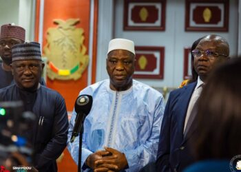 Abdul Samad Rabiu et le président Doumbouya « ont lancé à leurs équipes de travailler rapidement ensemble pour arriver à un résultat concret », déclare le ministre Morissanda