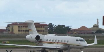AST: le président Mamadi Doumbouya de retour à Conakry