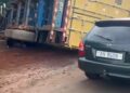 Axe Tombolia-Dabompa : un camion remorque se renverse et perturbe fortement la circulation