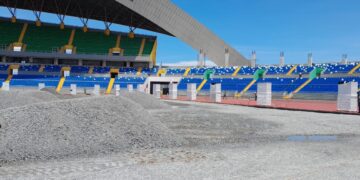 Stade GLC de Nongo : « d’ici à la fin de l’année, les travaux seront terminés », annonce le ministre Cellou Baldé