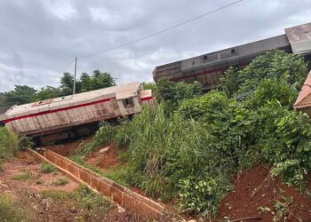 Dubréka : une rame ferroviaire déraille