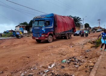 Guéckédou : les travaux des 10 kilomètres à l’entrée de ville toujours inachevés