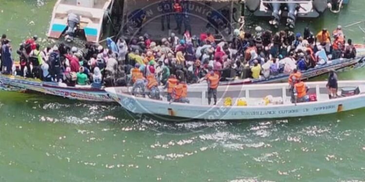 Delta du Saloum : 173 migrants sénégalais, guinéens, maliens et gambiens interceptés par la Gendarmerie
