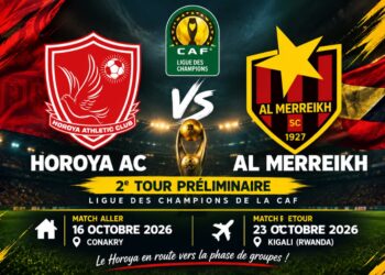 Ligue des champions CAF : le Horoya face à Al Merreikh au 2ᵉ tour préliminaire