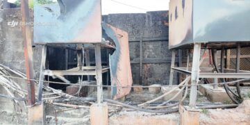 Incendie au poste électrique de Lansanaya : une boîte de jonction endommagée