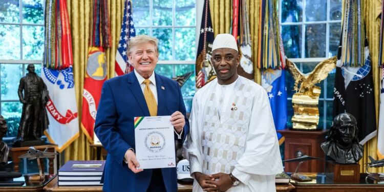 Washington : le nouvel ambassadeur guinéen remet ses lettres de créance à Donald Trump