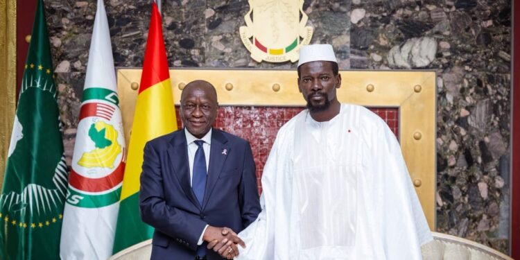 Ousmane Diagana reçu par le président Doumbouyav: « la Guinée a démontré qu’elle a une capacité de mise en œuvre impressionnante…»