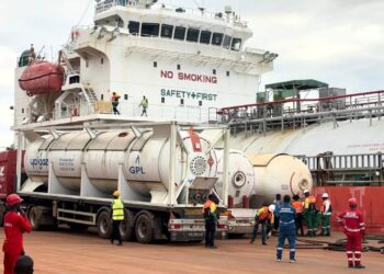 Port autonome de Conakry : un butanier transportant 730 tonnes de gaz accoste (FAPGAZ-SA)